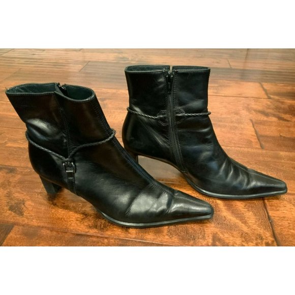 Paul Green Munchen Zip Up Square Toe Ankle Booties, Size 7.5 (US) 5 (UK) - Picture 1 of 9